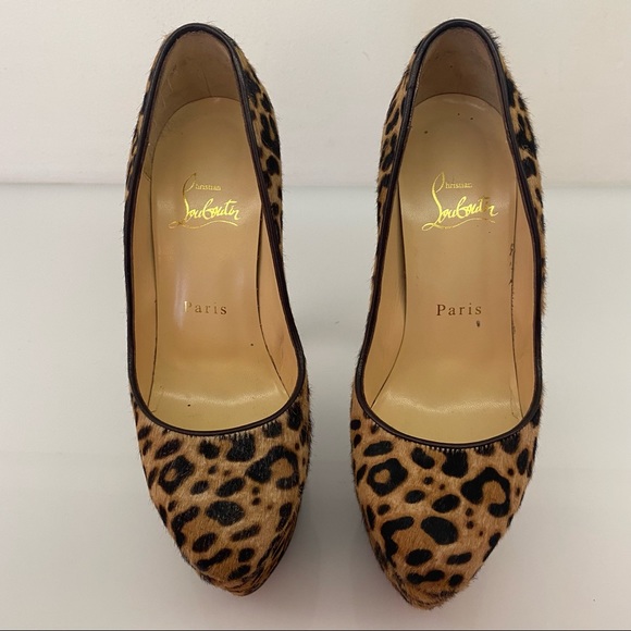 Christian Louboutin Animal Print High Heels with Platform - Picture 3 of 13